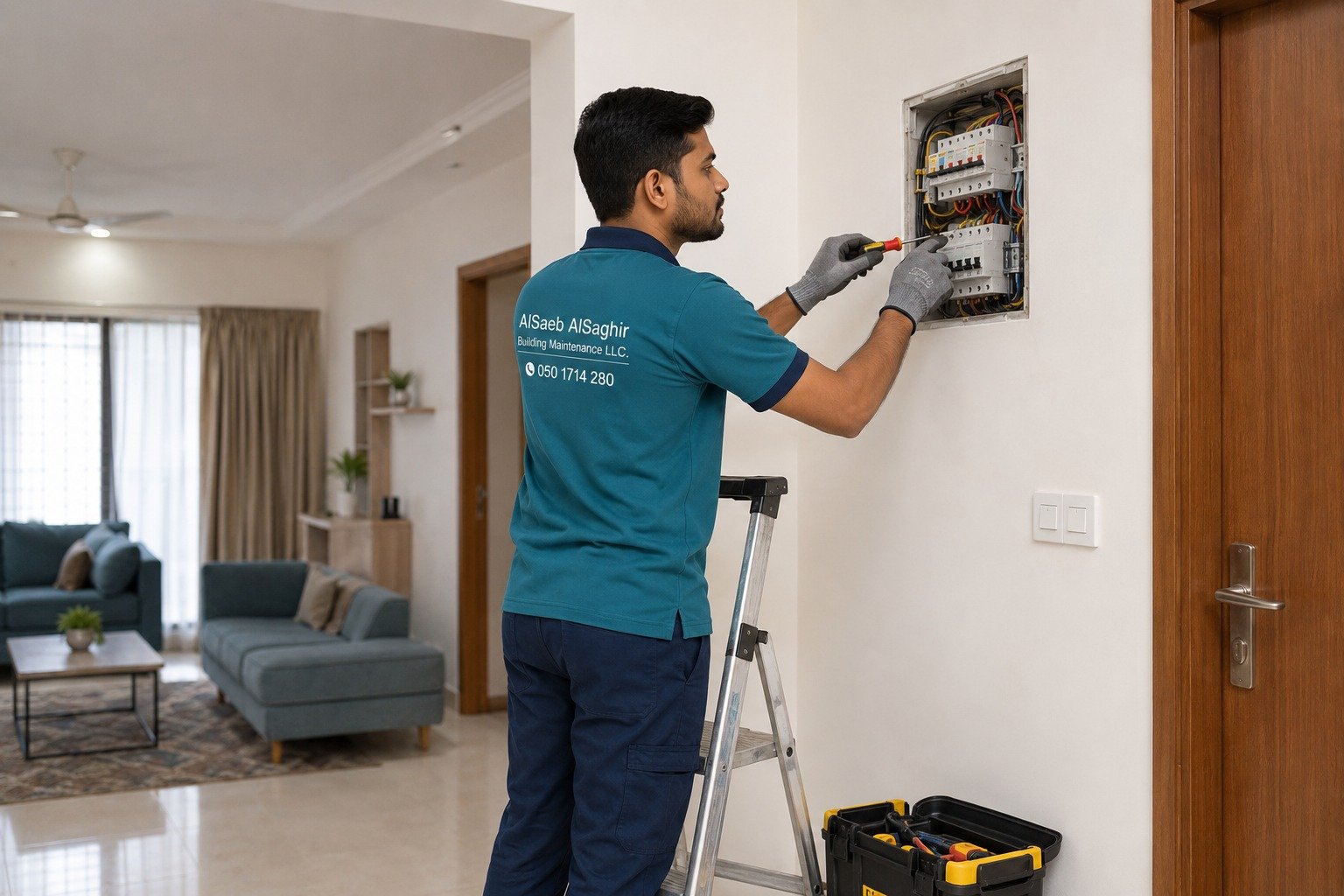 AC technician working