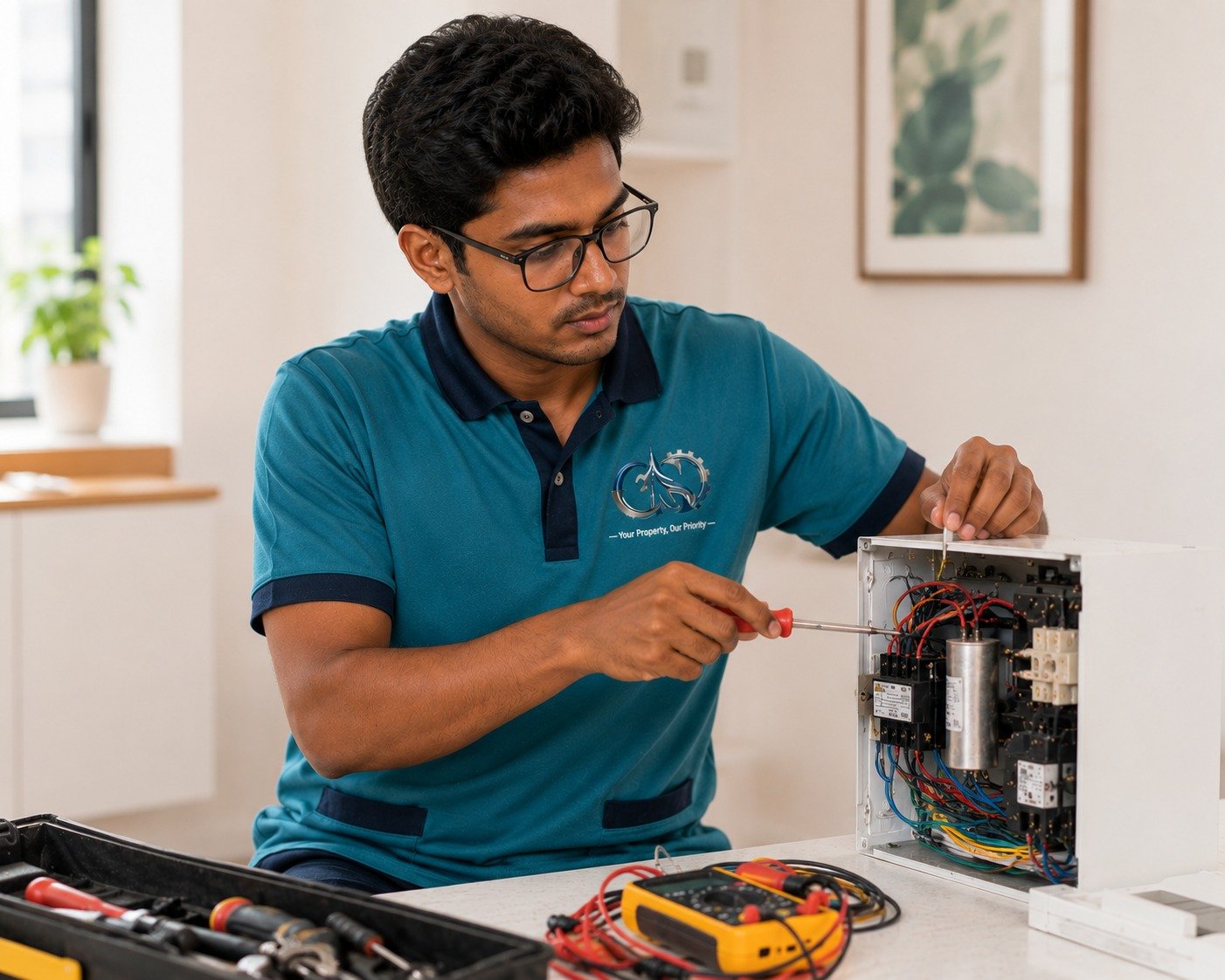 AC maintenance work